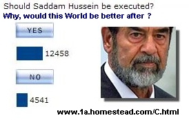 Governmental Necrophilia ! There is 1 billion Saddam Hussein in the World...