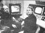 Bror Wikstrom and Ture Sjolander 1966 in studio making "TIME" INVENTED VIDEO ART
